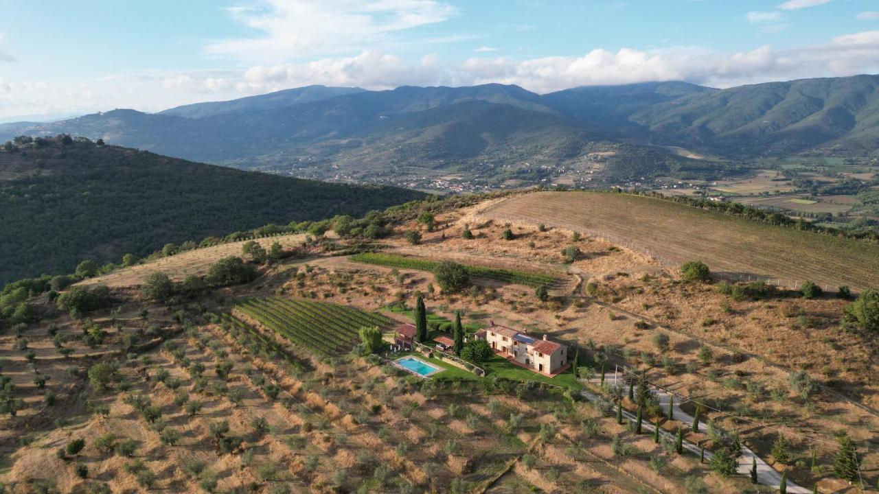 Tenuta Angelici Winery Agriturismo Henni With Pool Sauna And Jacuzzi Cortona Villa Exterior photo